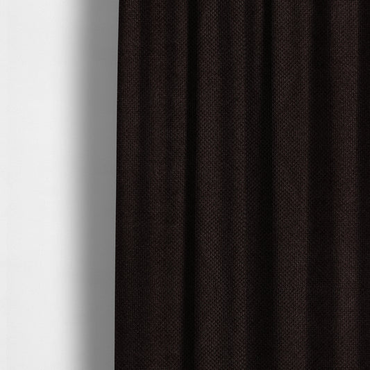 Norbury Dotted Effect Soft Textured Corduroy Upholstery Furnishings Fabric Chocolate Colour - Made To Measure Curtains