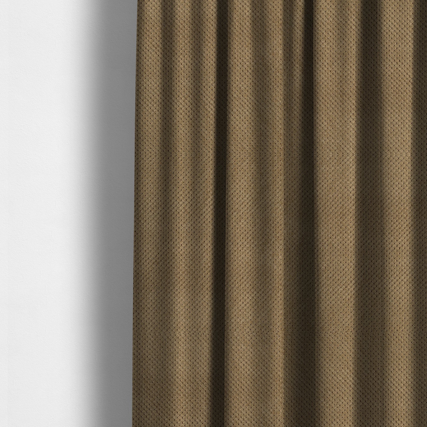 Norbury Dotted Effect Soft Textured Corduroy Upholstery Furnishings Fabric Mocha Colour - Made To Measure Curtains