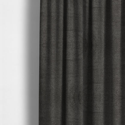 Norbury Dotted Effect Soft Textured Corduroy Upholstery Furnishings Fabric Charcoal Grey Colour - Made To Measure Curtains