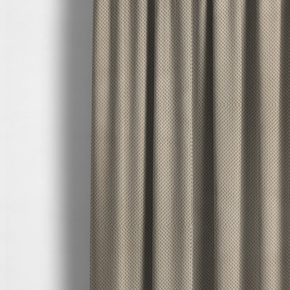 Norbury Dotted Effect Soft Textured Corduroy Upholstery Furnishings Fabric Mink Colour - Made To Measure Curtains