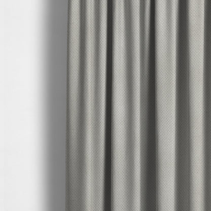 Norbury Dotted Effect Soft Textured Corduroy Upholstery Furnishings Fabric Silver Colour - Made To Measure Curtains