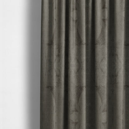 Oscar Deep Pile Plain Chenille Velvet Material Stone Colour Upholstery Fabric - Made To Measure Curtains