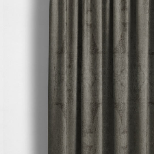 Oscar Deep Pile Plain Chenille Velvet Material Stone Colour Upholstery Fabric - Made To Measure Curtains