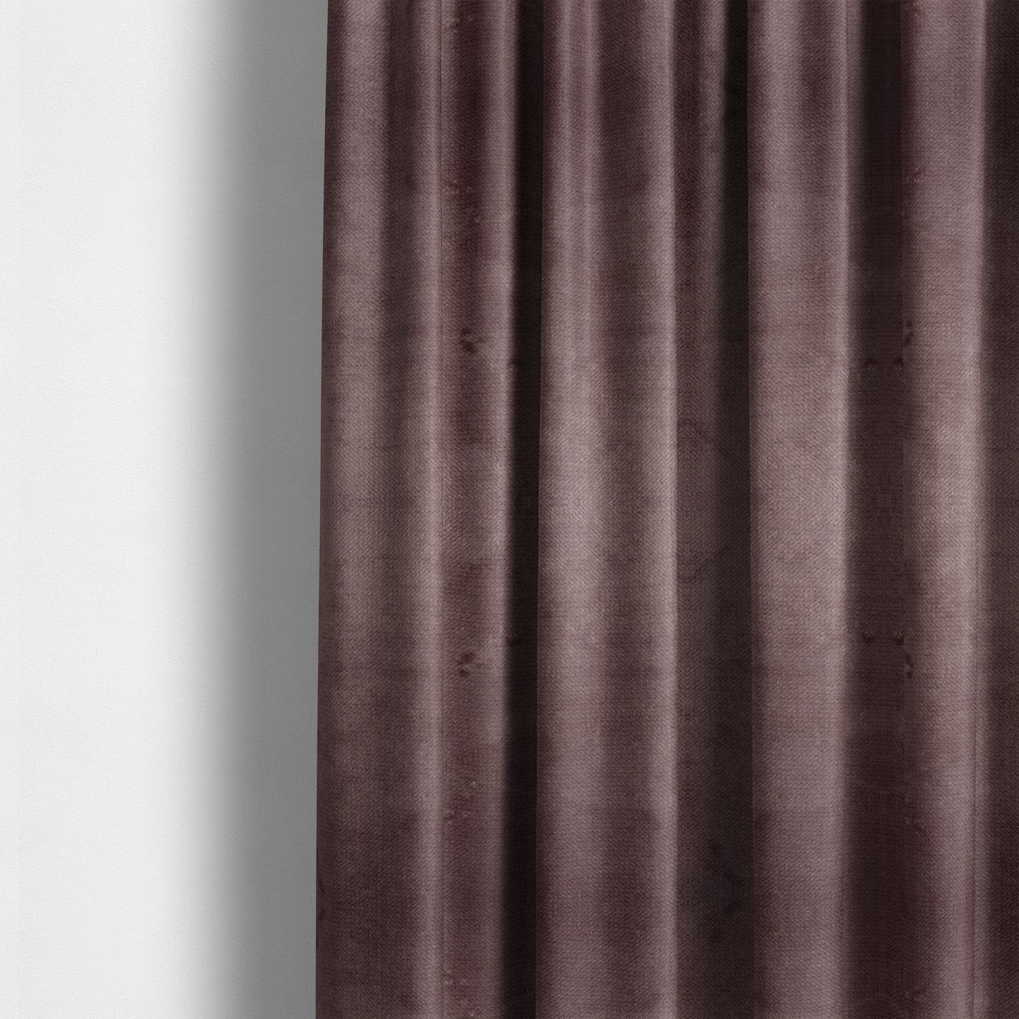 Oscar Deep Pile Plain Chenille Velvet Material Soft Pink Colour Upholstery Fabric - Made To Measure Curtains