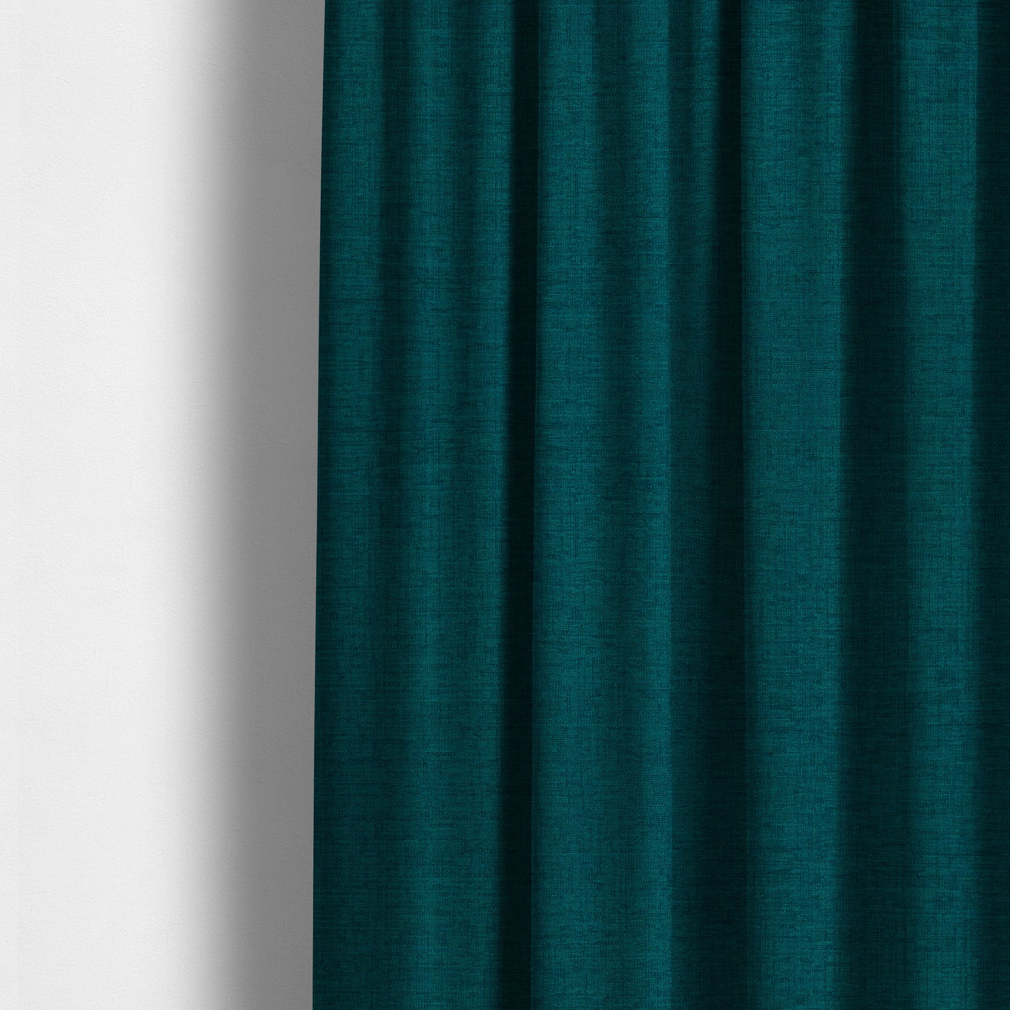 Otley Softy Shiny Chenille Upholstery Furnishing Fabric In Blue Teal Colour - Made To Measure Curtains