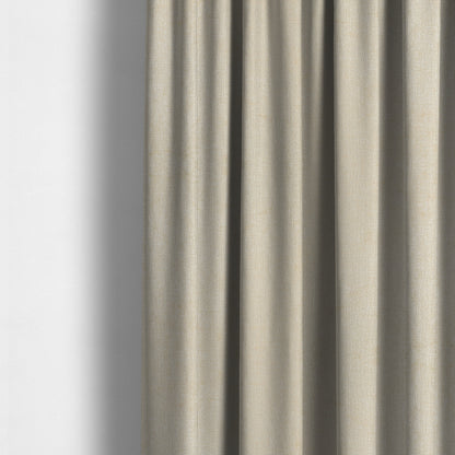 Otley Softy Shiny Chenille Upholstery Furnishing Fabric In Cream Colour - Made To Measure Curtains