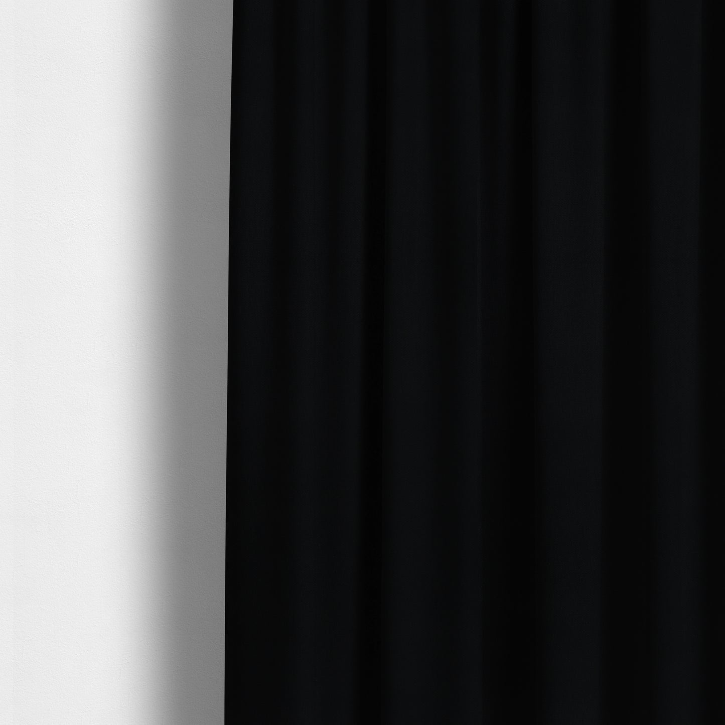 Patricia Soft Like Velvet Chenille Upholstery Fabric Black Colour - Made To Measure Curtains