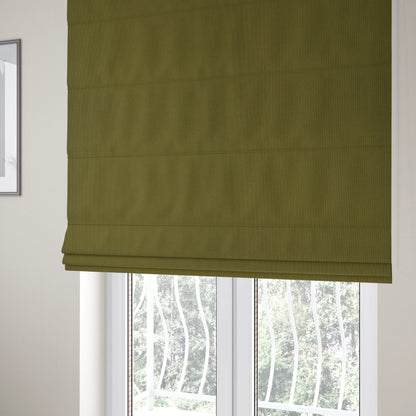 Patricia Soft Like Velvet Chenille Upholstery Fabric Green Colour - Roman Blinds