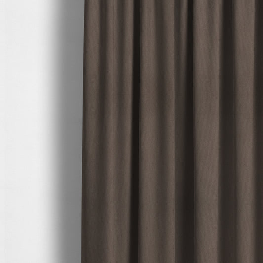 Patricia Soft Like Velvet Chenille Upholstery Fabric Brown Colour - Made To Measure Curtains