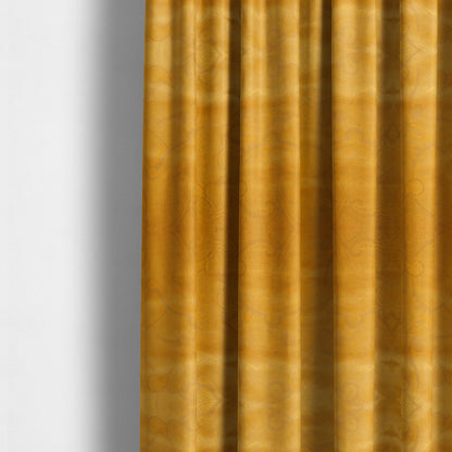 Phoenix Laser Cut Pattern Soft Velveteen Orange Mango Velvet Material Upholstery Curtains Fabric - Made To Measure Curtains