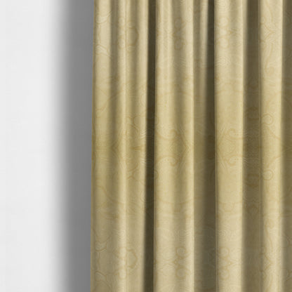 Phoenix Laser Cut Pattern Soft Velveteen Tea Green Velvet Material Upholstery Curtains Fabric - Made To Measure Curtains