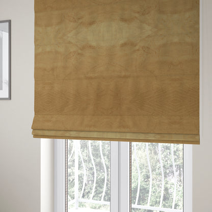 Phoenix Laser Cut Pattern Soft Velveteen Brown Velvet Material Upholstery Curtains Fabric - Roman Blinds