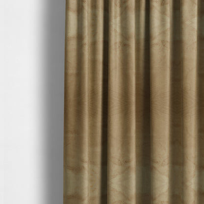 Phoenix Laser Cut Pattern Soft Velveteen Brown Velvet Material Upholstery Curtains Fabric - Made To Measure Curtains