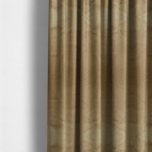 Phoenix Laser Cut Pattern Soft Velveteen Brown Velvet Material Upholstery Curtains Fabric - Made To Measure Curtains