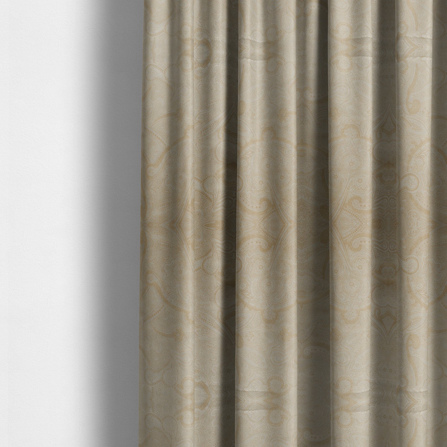 Phoenix Laser Cut Pattern Soft Velveteen Silver Velvet Material Upholstery Curtains Fabric - Made To Measure Curtains