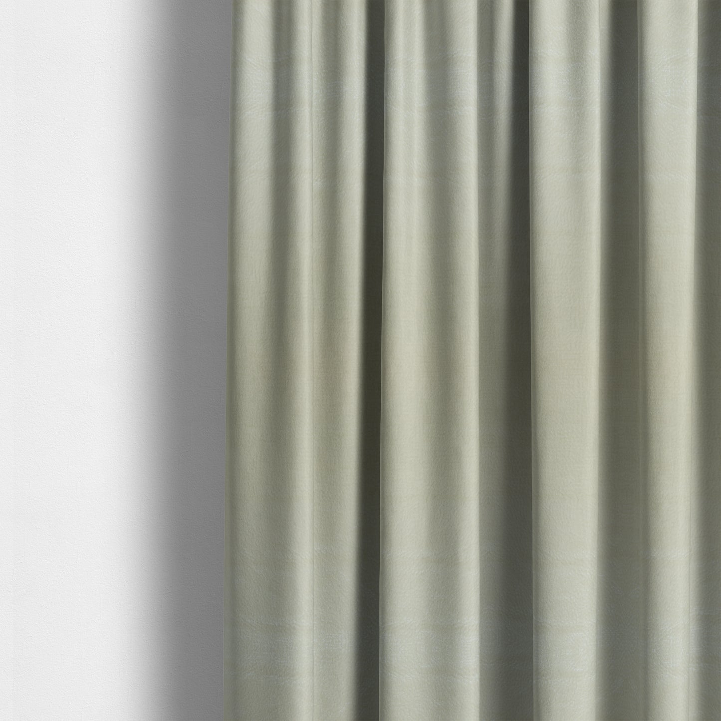 Plaza Opulence Soft Textured Velvet Furnishing Fabric In White - Made To Measure Curtains