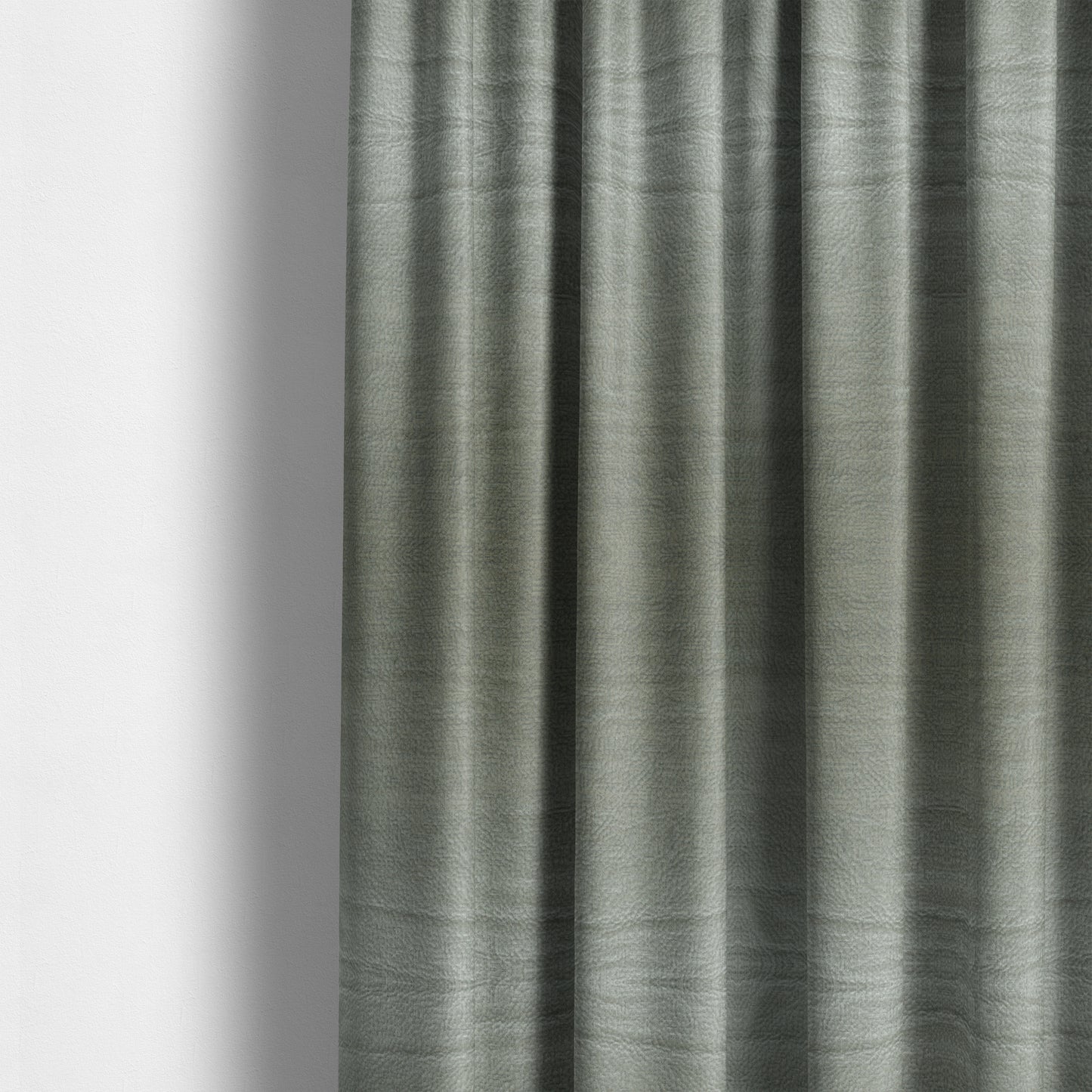 Plaza Opulence Soft Textured Velvet Furnishing Fabric In Grey - Made To Measure Curtains