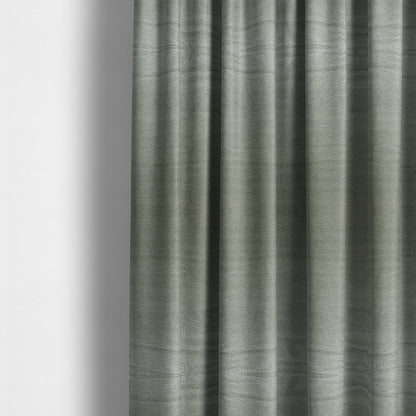 Plaza Opulence Soft Textured Velvet Furnishing Fabric In Grey - Made To Measure Curtains