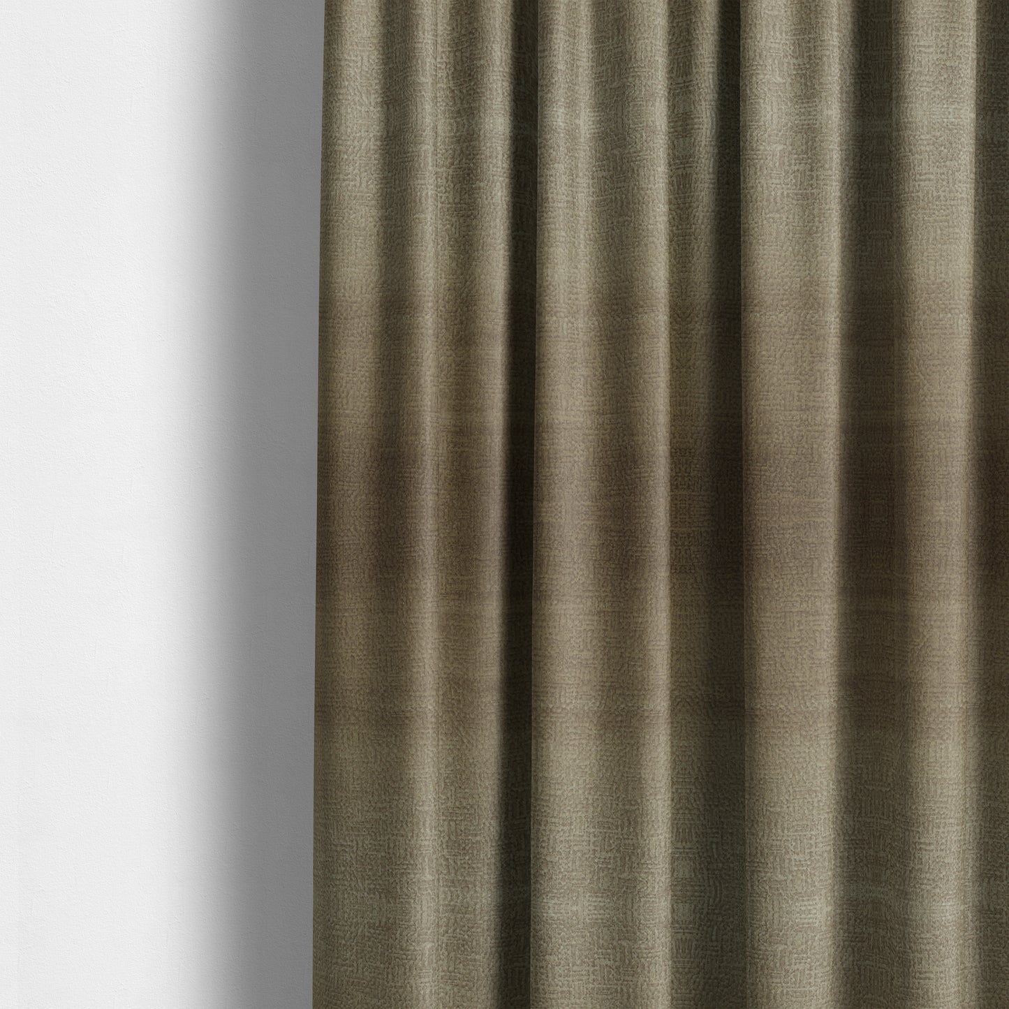 Plaza Opulence Soft Textured Velvet Furnishing Fabric In Chocolate Brown - Made To Measure Curtains