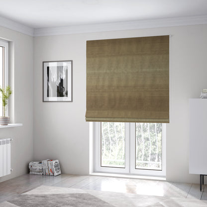 Plaza Opulence Soft Textured Velvet Furnishing Fabric In Chocolate Brown - Roman Blinds