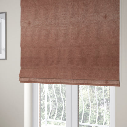 Plaza Opulence Soft Textured Velvet Furnishing Fabric In Pink Blush - Roman Blinds