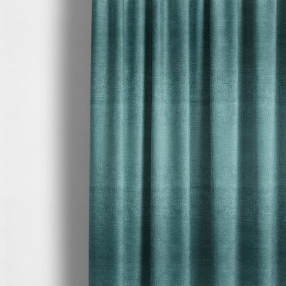 Plaza Opulence Soft Textured Velvet Furnishing Fabric In Sky Blue - Made To Measure Curtains