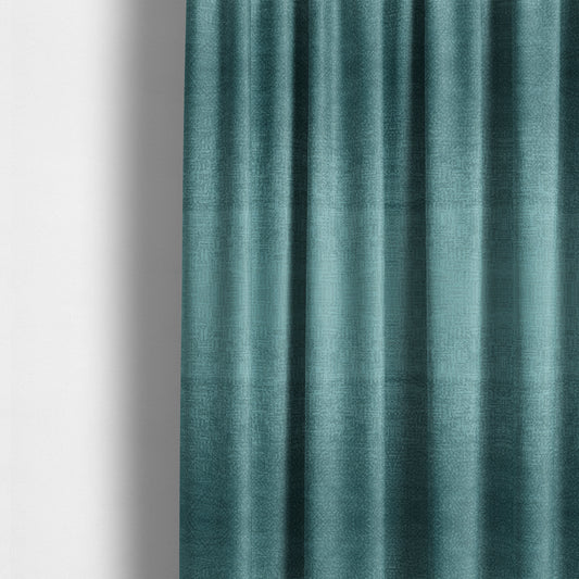 Plaza Opulence Soft Textured Velvet Furnishing Fabric In Sky Blue - Made To Measure Curtains