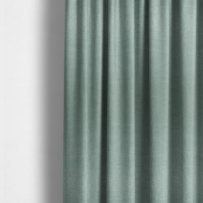 Plaza Opulence Soft Textured Velvet Furnishing Fabric In Ice Blue - Made To Measure Curtains