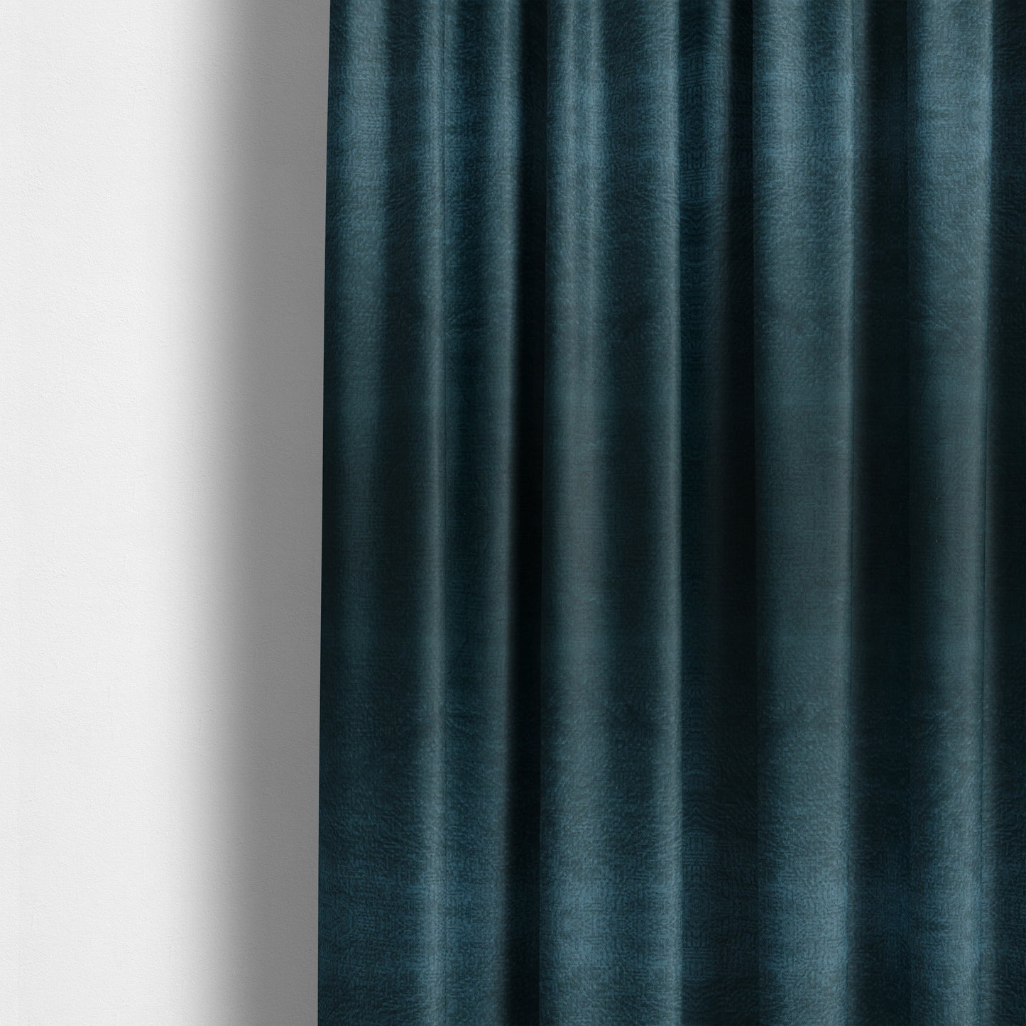 Plaza Opulence Soft Textured Velvet Furnishing Fabric In Navy Blue - Made To Measure Curtains