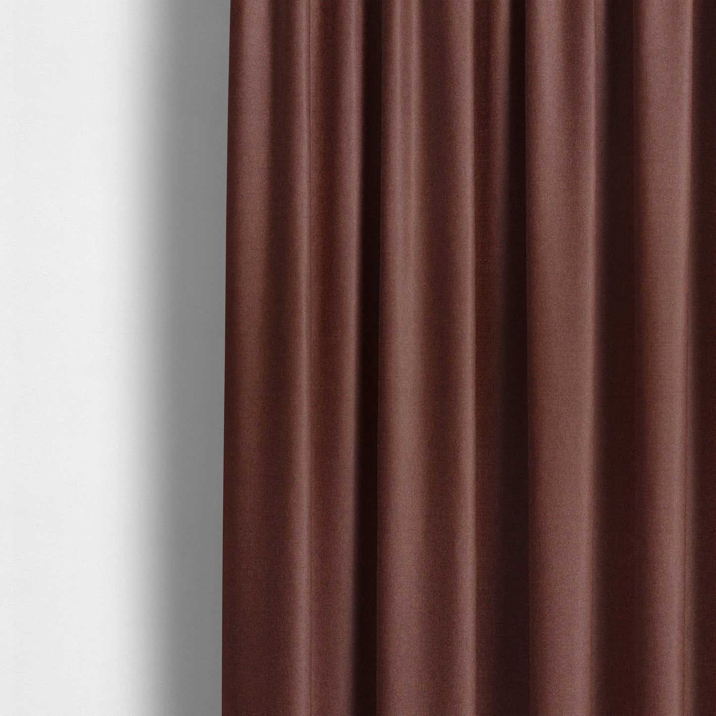 Prague Flat Weave Plain Dual Purpose Upholstery Curtain Red Fabric - Made To Measure Curtains