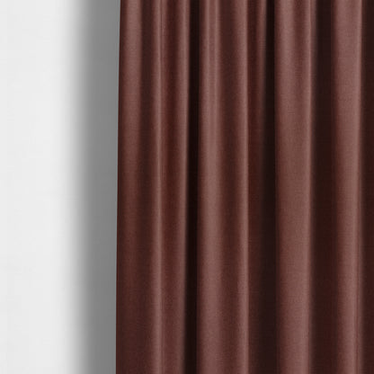 Prague Flat Weave Plain Dual Purpose Upholstery Curtain Red Fabric - Made To Measure Curtains