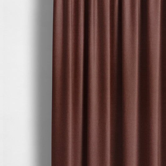 Prague Flat Weave Plain Dual Purpose Upholstery Curtain Red Fabric - Made To Measure Curtains