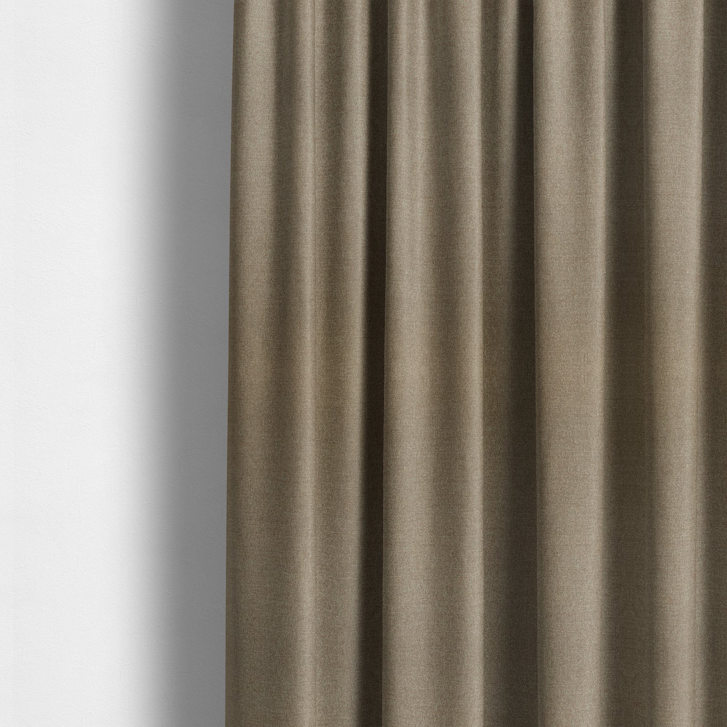 Prague Flat Weave Plain Dual Purpose Upholstery Curtain Brown Fabric - Made To Measure Curtains