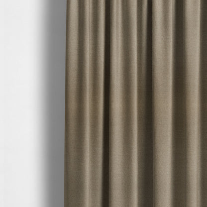 Prague Flat Weave Plain Dual Purpose Upholstery Curtain Brown Fabric - Made To Measure Curtains