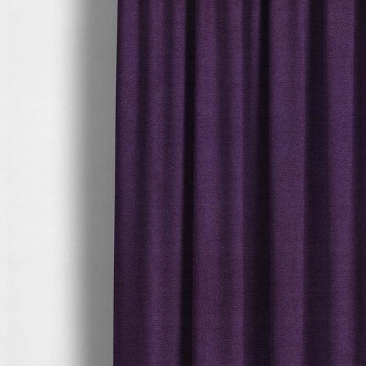 Rachel Soft Texture Chenille Upholstery Fabric Purple Colour - Made To Measure Curtains