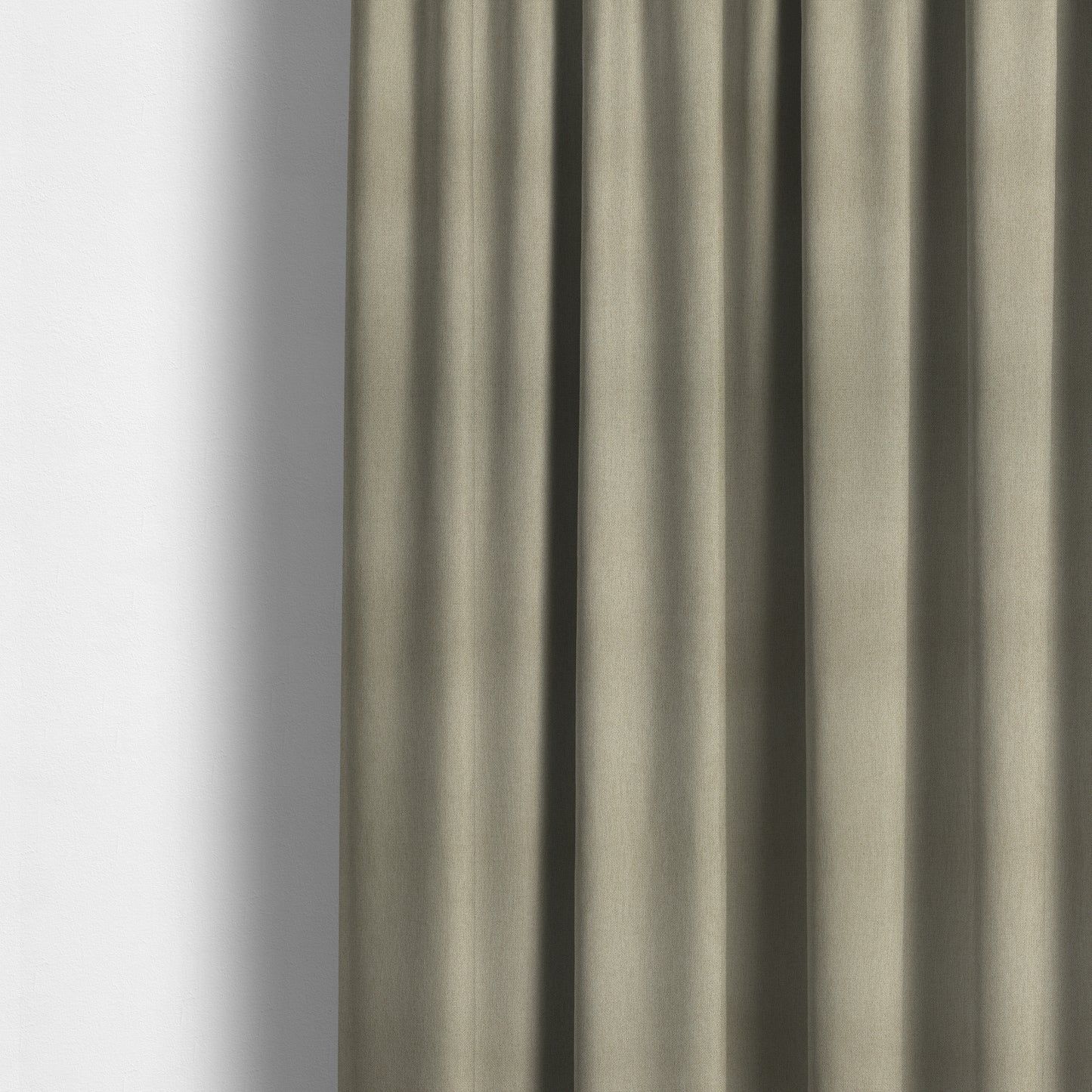 Rachel Soft Texture Chenille Upholstery Fabric Taupe Bizon Brown Colour - Made To Measure Curtains