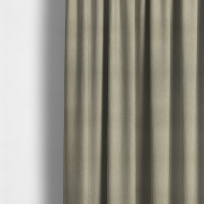 Rachel Soft Texture Chenille Upholstery Fabric Taupe Bizon Brown Colour - Made To Measure Curtains