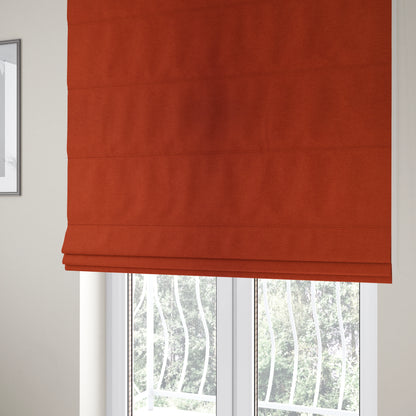 Rachel Soft Texture Chenille Upholstery Fabric Orange Colour - Roman Blinds