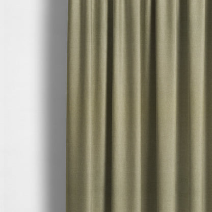 Regent Woven Look Plain Chenille Material Upholstery Fabric In Golden Beige Colour - Made To Measure Curtains