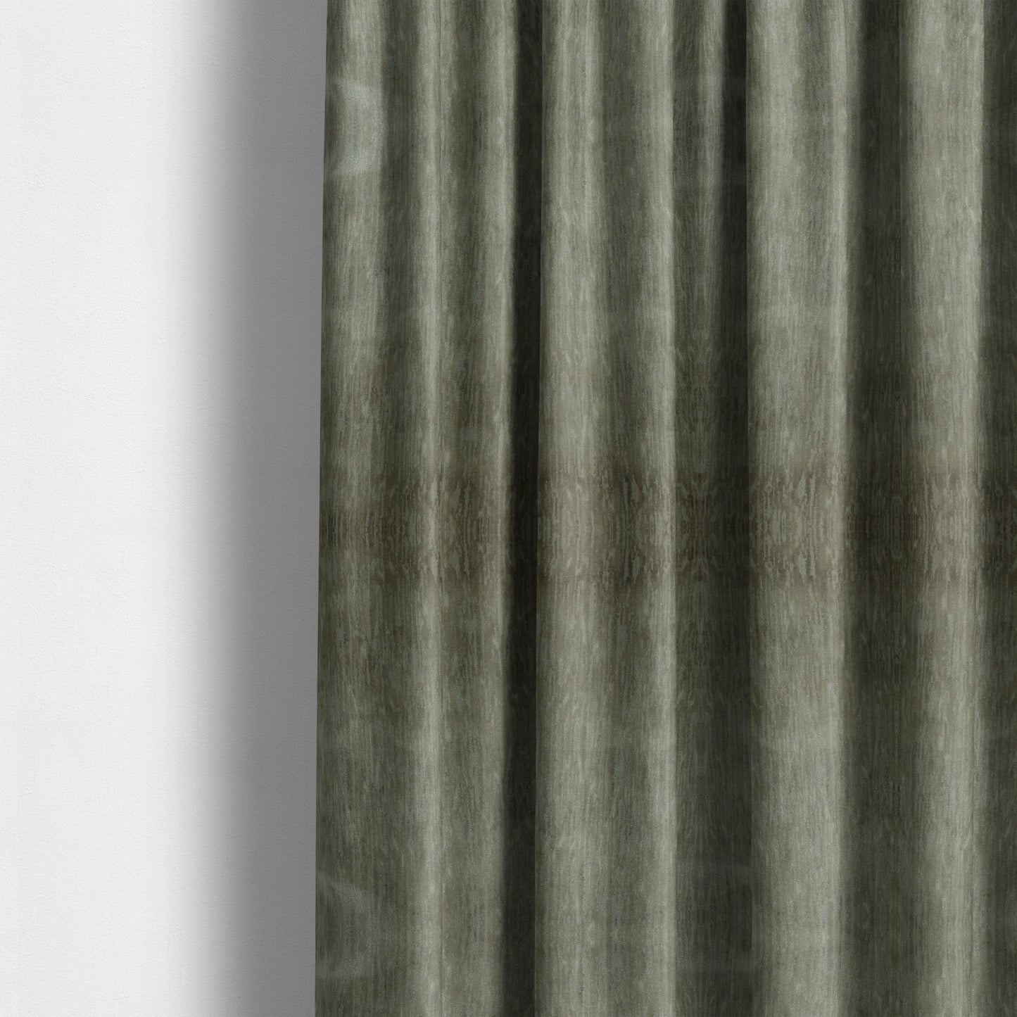 Rio Soft Textured Velvet Upholstery Fabrics In Grey Colour - Made To Measure Curtains