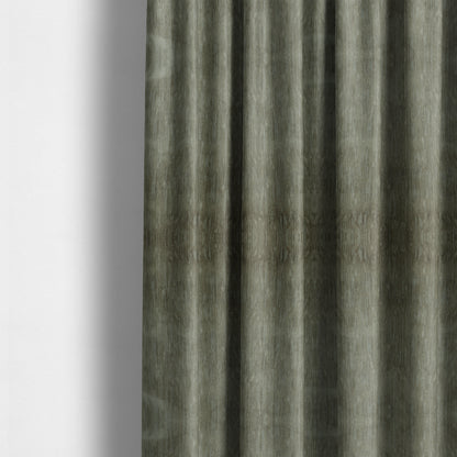 Rio Soft Textured Velvet Upholstery Fabrics In Grey Colour - Made To Measure Curtains