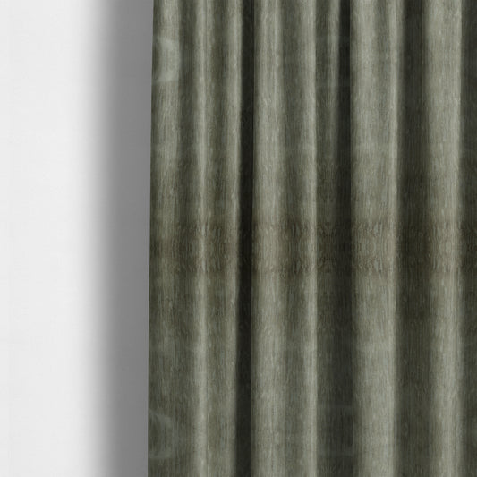 Rio Soft Textured Velvet Upholstery Fabrics In Grey Colour - Made To Measure Curtains