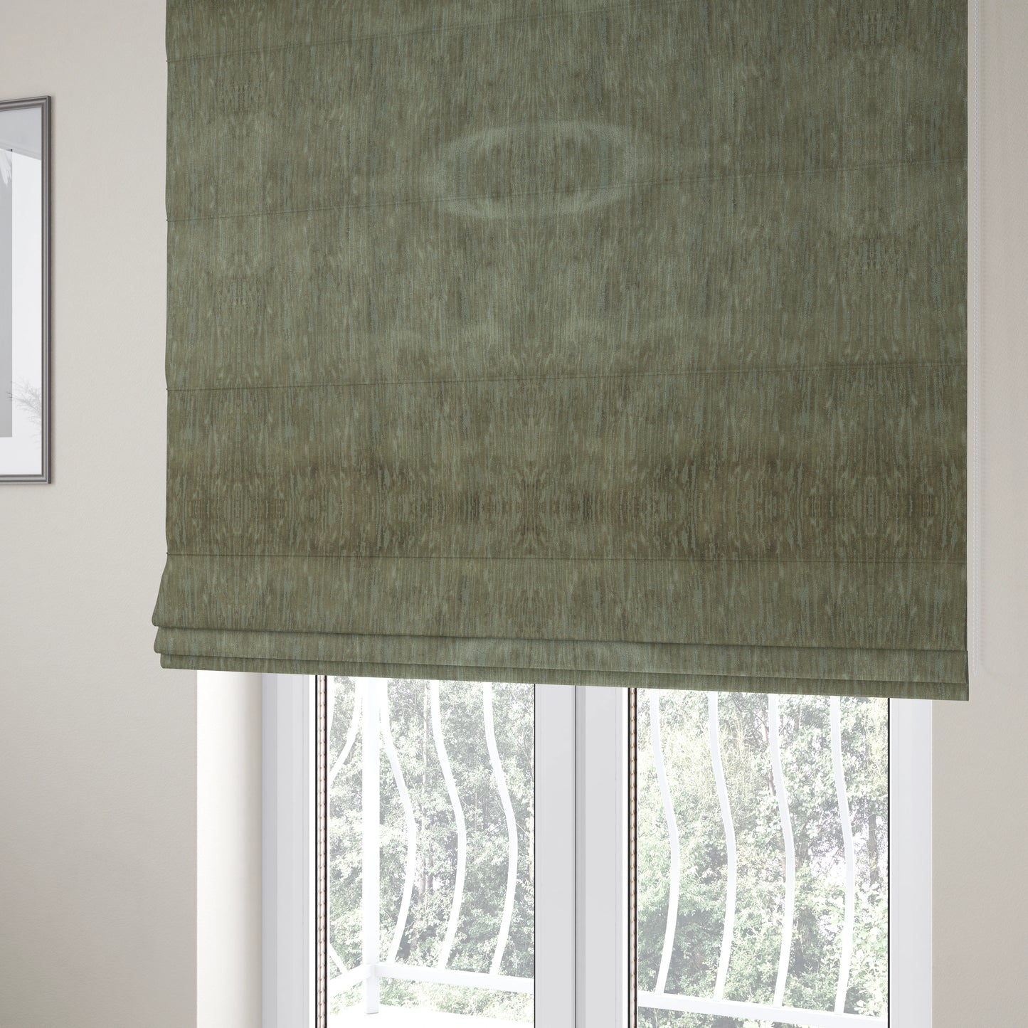 Rio Soft Textured Velvet Upholstery Fabrics In Grey Colour - Roman Blinds