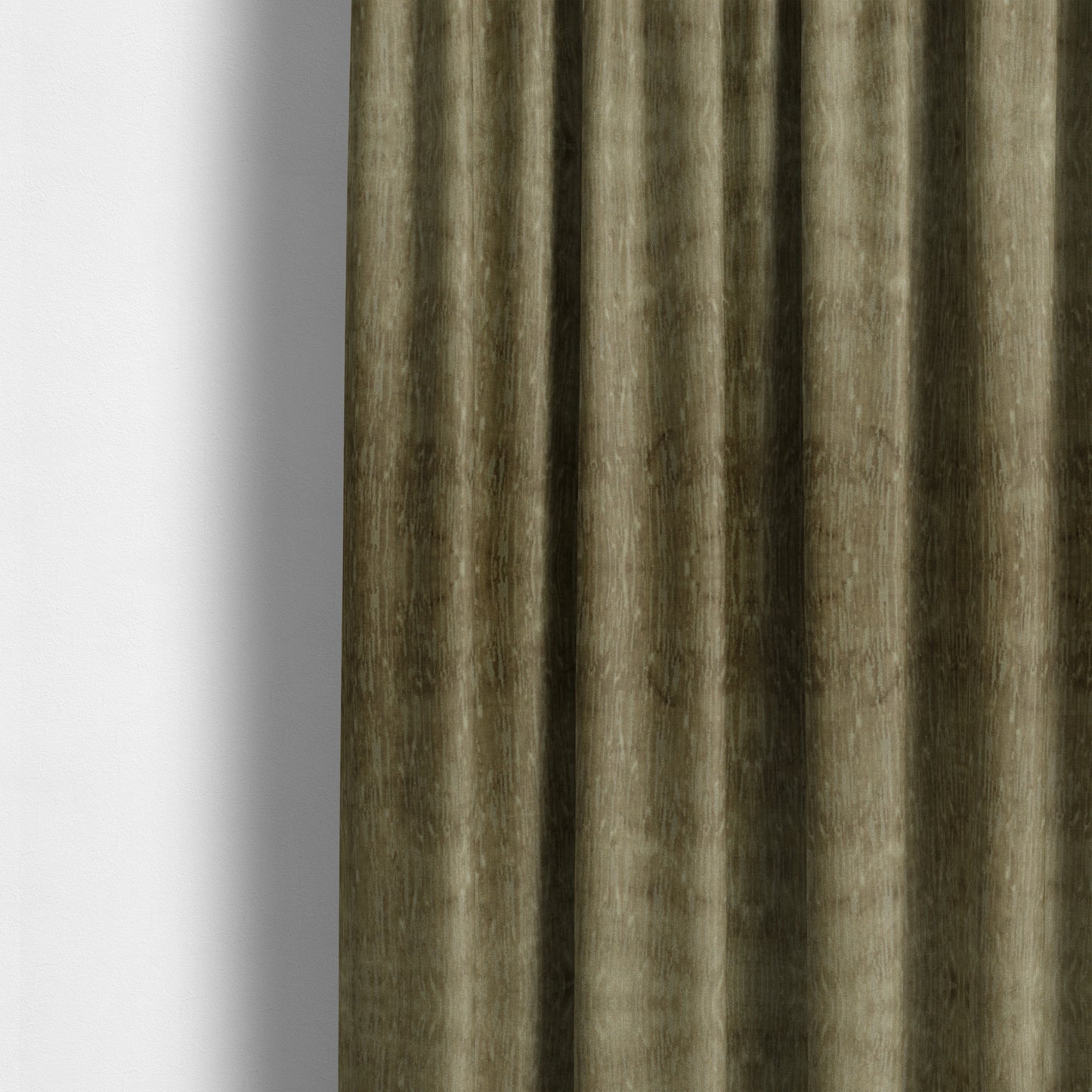 Rio Soft Textured Velvet Upholstery Fabrics In Brown Colour - Made To Measure Curtains