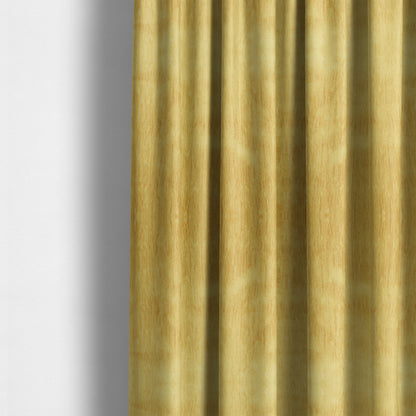 Rio Soft Textured Velvet Upholstery Fabrics In Gold Colour - Made To Measure Curtains