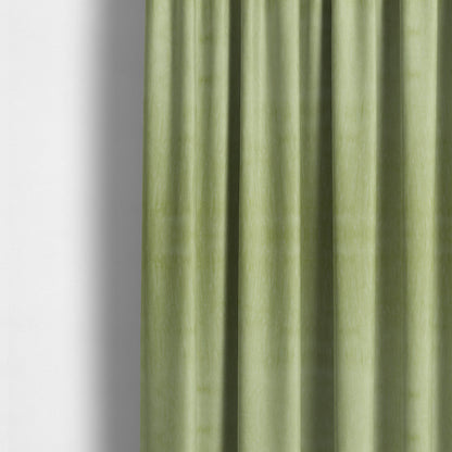 Rio Soft Textured Velvet Upholstery Fabrics In Light Green Colour - Made To Measure Curtains