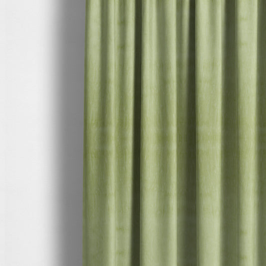 Rio Soft Textured Velvet Upholstery Fabrics In Light Green Colour - Made To Measure Curtains