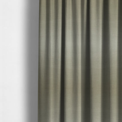 Rome Designer Silk Shine Velvet Effect Chenille Plain Furnishing Fabric In Silver Colour - Made To Measure Curtains