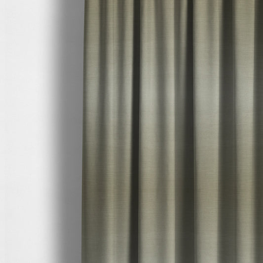 Rome Designer Silk Shine Velvet Effect Chenille Plain Furnishing Fabric In Silver Colour - Made To Measure Curtains