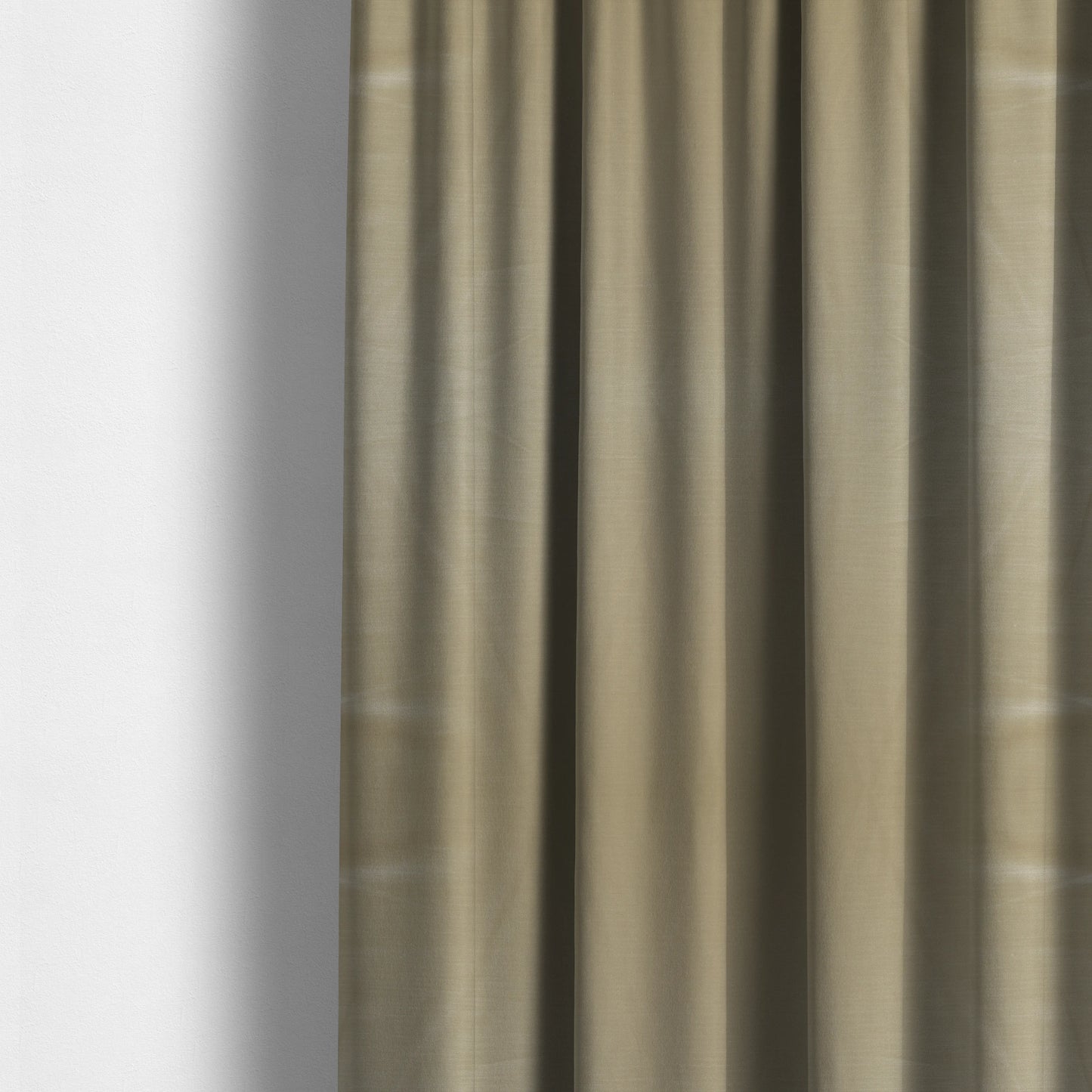 Rome Designer Silk Shine Velvet Effect Chenille Plain Furnishing Fabric In White Silver Colour - Made To Measure Curtains